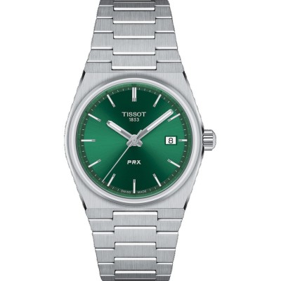 Orologio Tissot Prx Lr Q Acier Cad verde 35 mm T1372101108100 [f1072779]