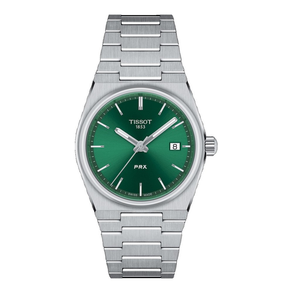 Orologio Tissot Prx Lr Q Acier Cad verde 35 mm T1372101108100 [f1072779]