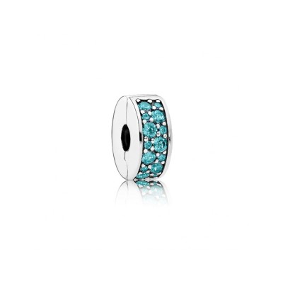 Charm Pandora Clip con Pavè verde acqua 791817MCZ [fc2522ce]