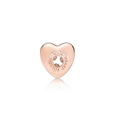 Charm Pandora  Segui il tuo cuore Rosè  787282 [daa1d173]
