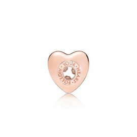 Charm Pandora  Segui il tuo cuore Rosè  787282 [daa1d173]
