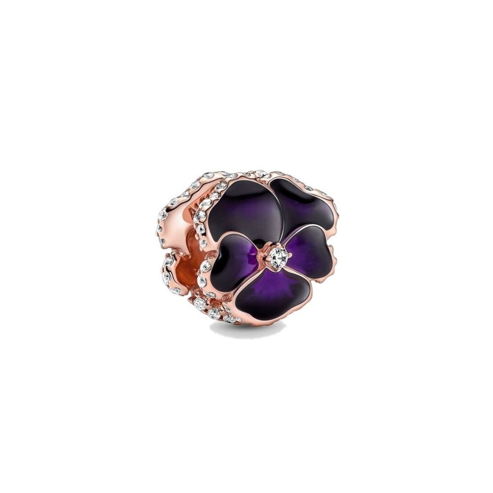 Charm Pandora Viola del Pensiero 780777C01 [6f8a86db]