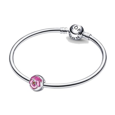 Charm Pandora Clip Viola Pensiero Rosa 790772C01 [dd5247ca]
