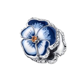 Charm Pandora Viola del Pensiero Blu 790777C02 [2efb12cd]