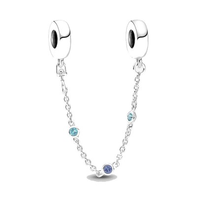 Charm Pandora Catena di Sicurezza Pietre Blu 791688C01-05 [d9672dad]