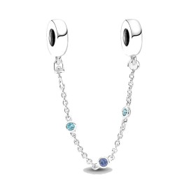 Charm Pandora Catena di Sicurezza Pietre Blu 791688C01-05 [d9672dad]