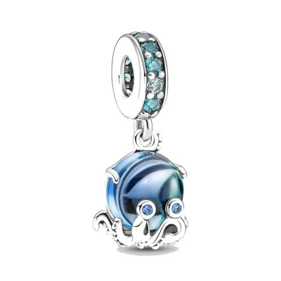 Charm Pandora Pendente Polpo Vetro di  Murano 791694C01 [d73e9cae]