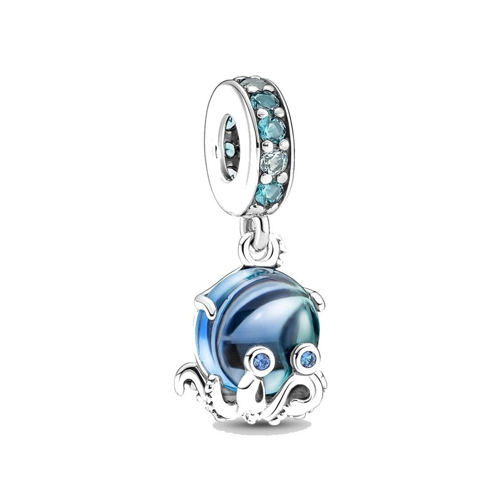 Charm Pandora Pendente Polpo Vetro di  Murano 791694C01 [d73e9cae]