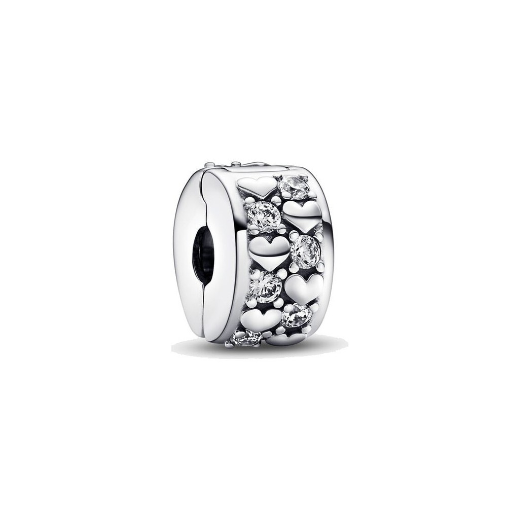 Clip Pandora cuori e pietre  792235C01 [ed0bad7b]