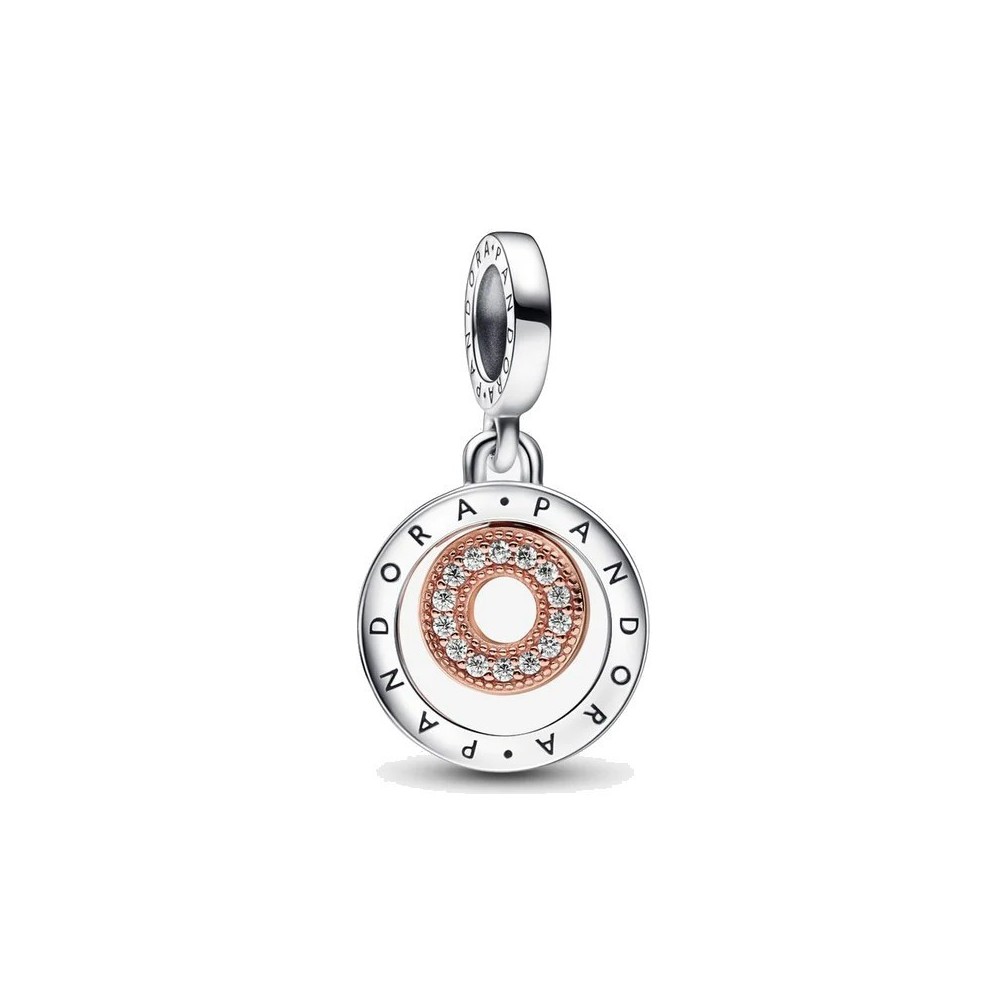 Charm Pandora Pendente cerchi bicolore 782287C01 [aa0741f8]