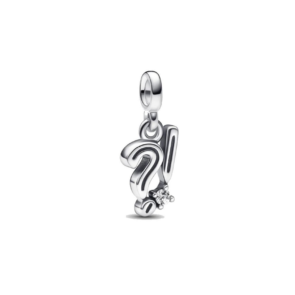 Mini charm Pandora Punto Interrogativo e Punto Esclamativo 792265C01 [16db57ea]