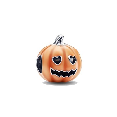 Charm Pandora Zucca di Halloween intagliata 792291C01 [1882e6e9]