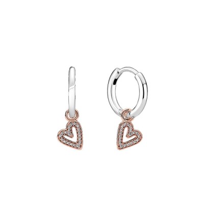 Orecchini Pandora Cuore Rosè Gold Plated 280090C01 [fefe9d2e]