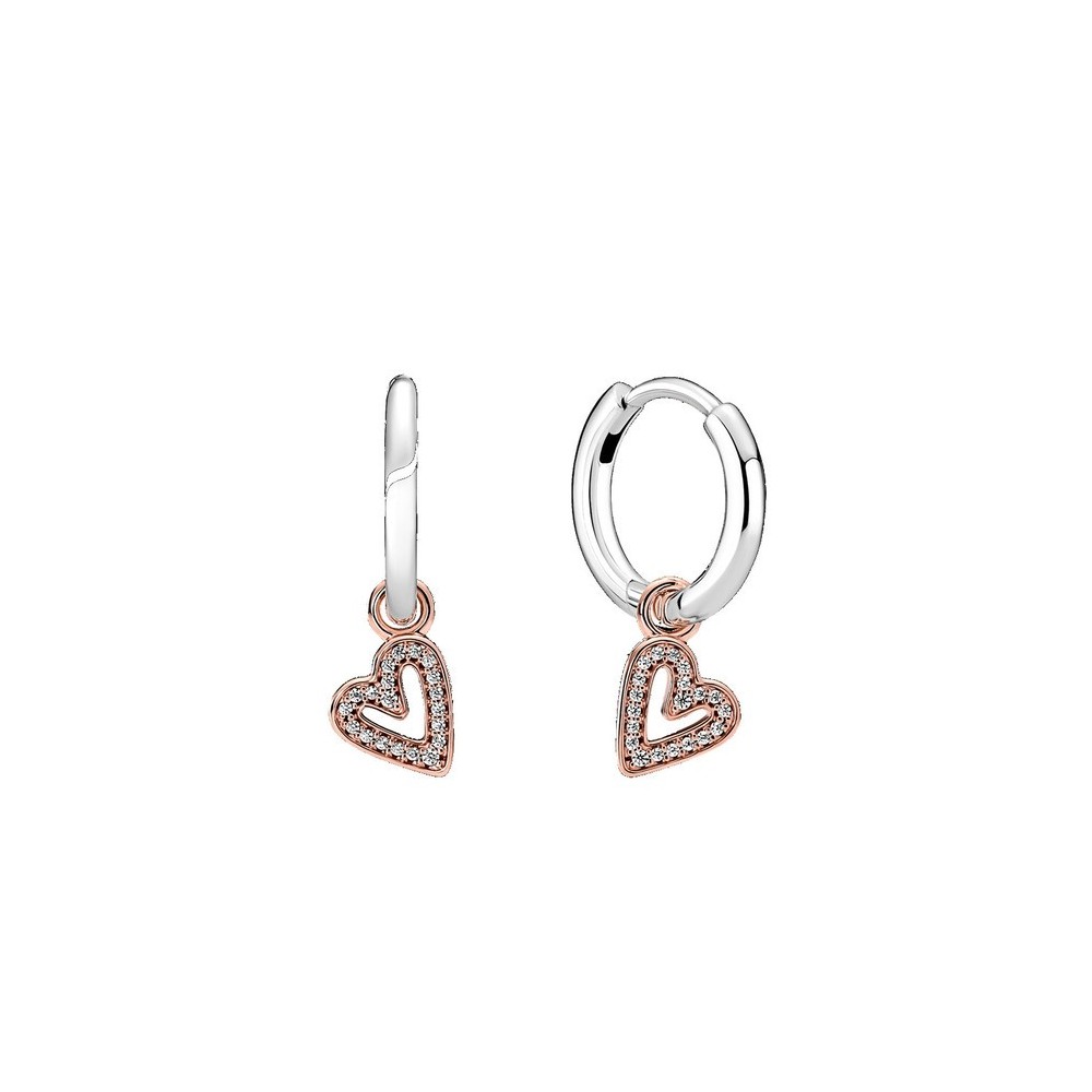 Orecchini Pandora Cuore Rosè Gold Plated 280090C01 [fefe9d2e]