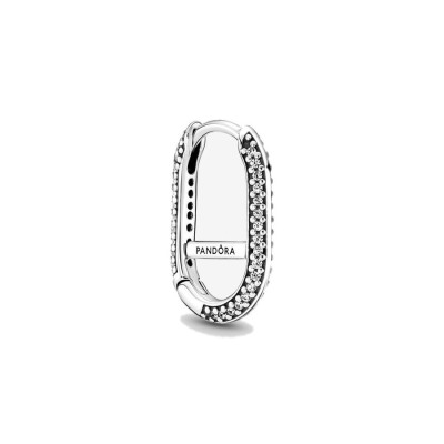Orecchino Pandora con Cerchio Argento e zirconi 299682C01 [2980a605]