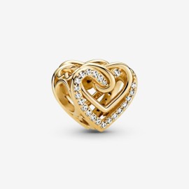 Charm Pandora Cuore Oro Con Pietre 769270C01 [6fd928f5]