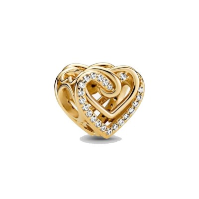 Charm Pandora Cuore Oro Con Pietre 769270C01 [1e836ac0]