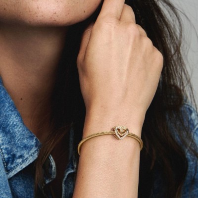 Charm Pandora Cuore Oro Con Pietre 769270C01 [c7a529cd]