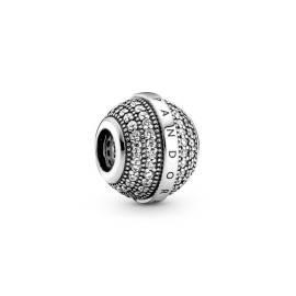 Charm Pandora  Signature Pavè e Logo 799489C01 [81c445a2]