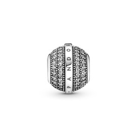 Charm Pandora  Signature Pavè e Logo 799489C01 [efffc7ab]