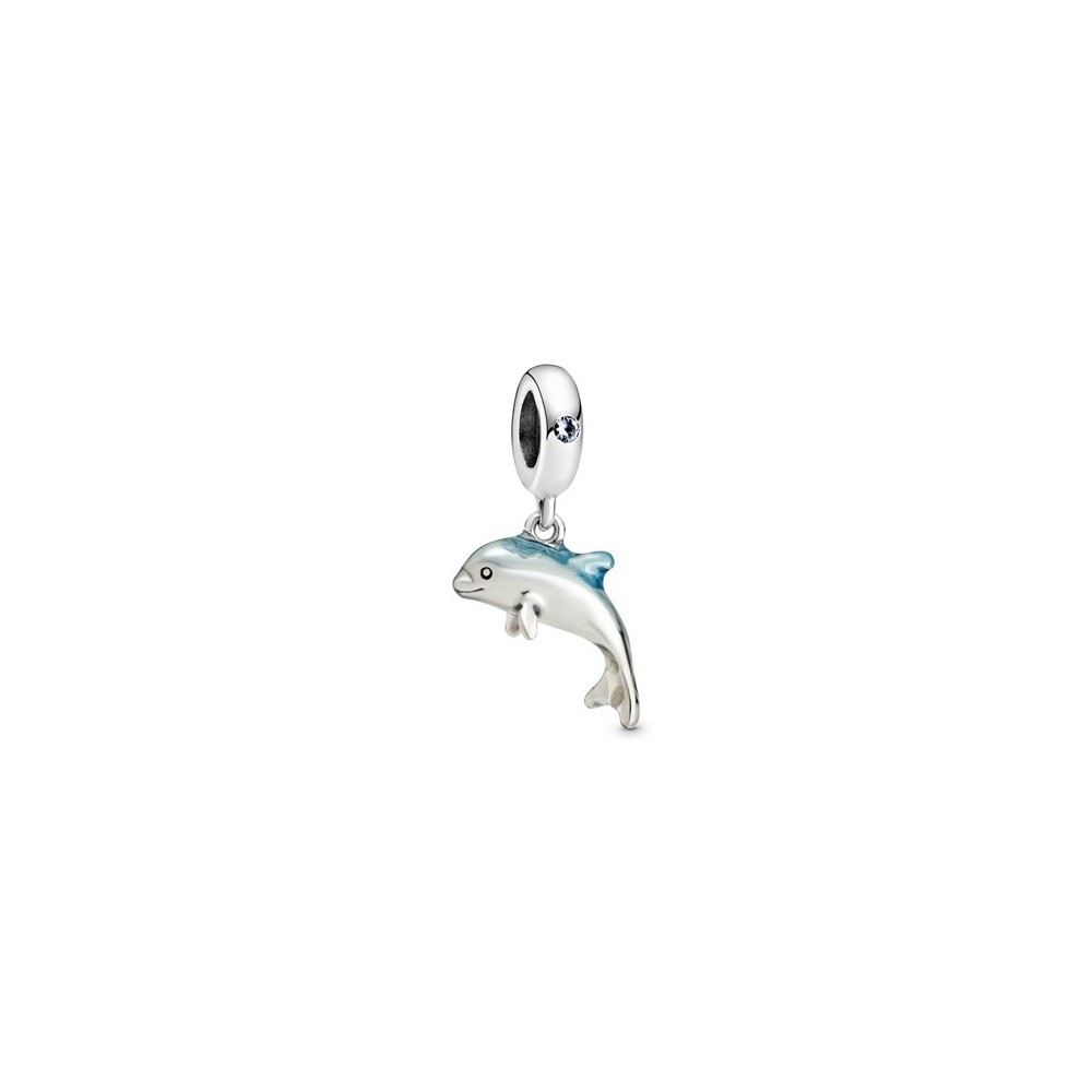 Charm Pendente Pandora Moments Delfino Argento Cristalli Donna 798947c01 [8fd5183c]