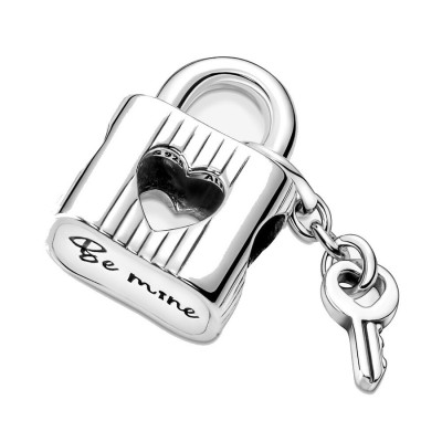 Charm Pandora Lucchetto Cuore con Chiave 790095C01 [bbe96ae2]