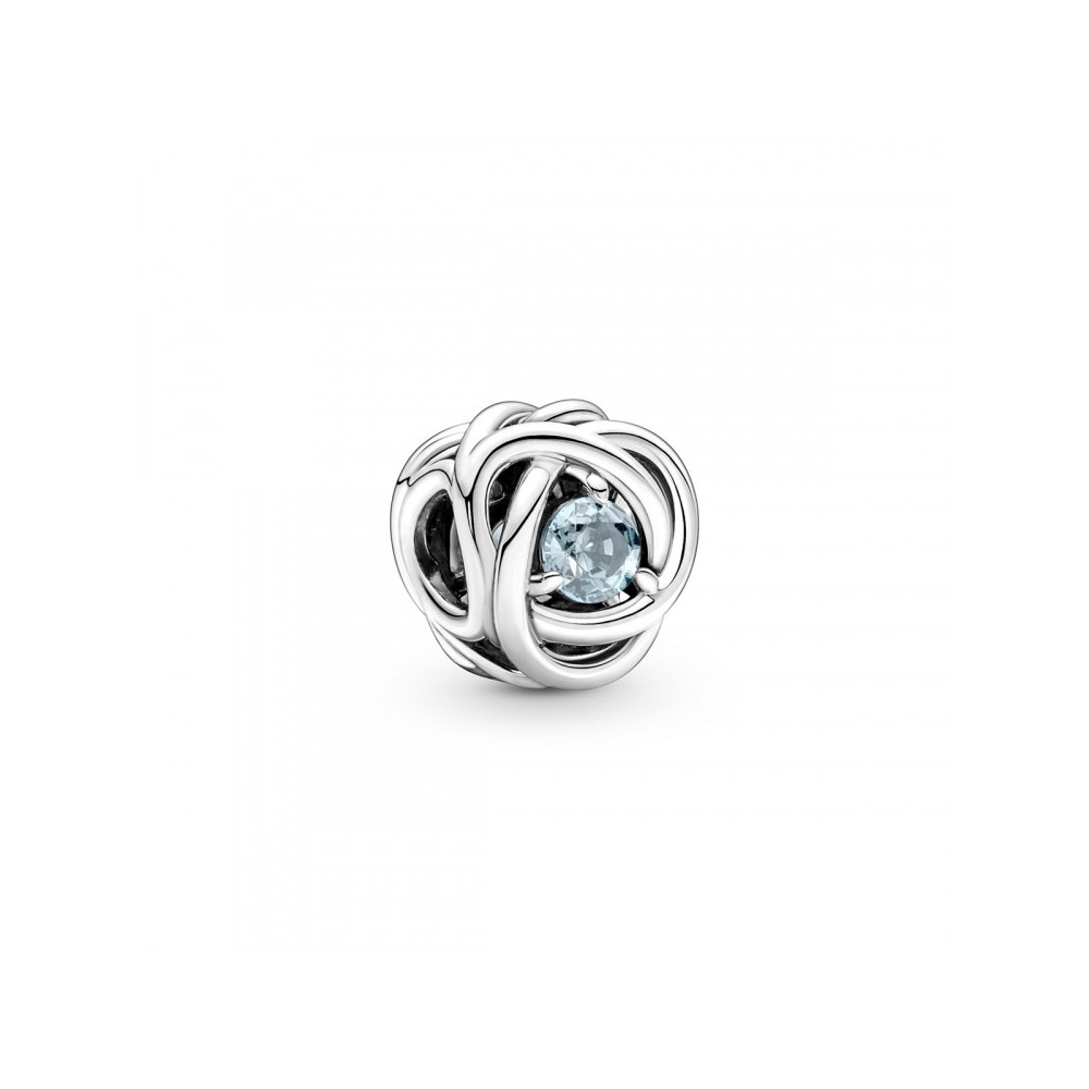 Charm Pandora Cristallo Azzurro acqua di mare  790065C09 [cb90305a]