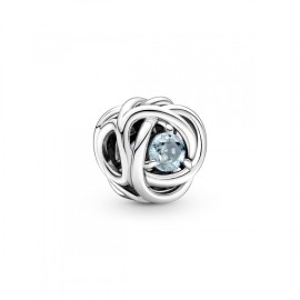 Charm Pandora Cristallo Azzurro acqua di mare  790065C09 [cb90305a]