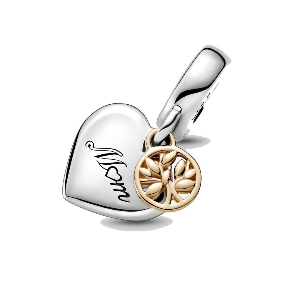 Charm Pandora Pendente Bicolore Albero della Famiglia e Cuore 799366c00 [e24c1879]