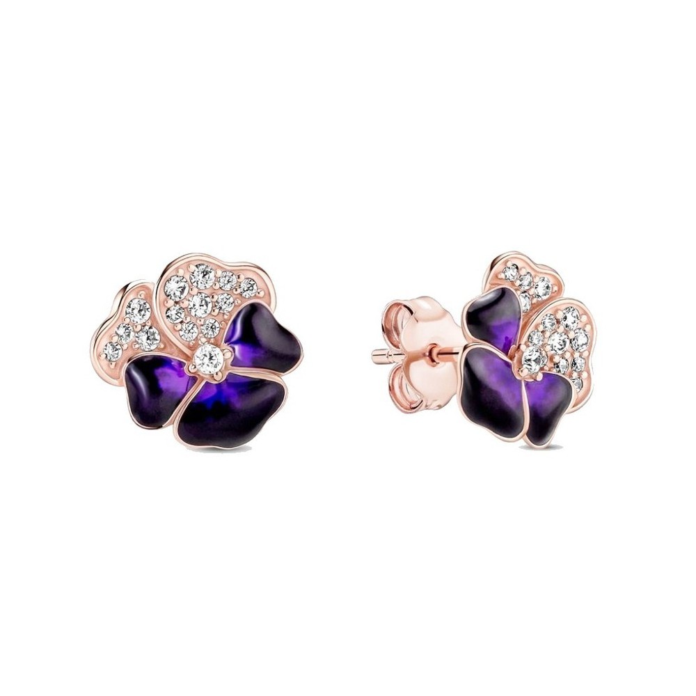 Orecchini Pandora Viole del Pensiero 280781C01 [c4a28900]