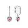Orecchini Pandora Cerchi con cuore rosa 291445C01 [6afaf3bf]