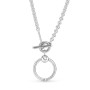 Collana Pandora con Chiusura a T e O Pendante 391157C00-50 [0d4ef012]