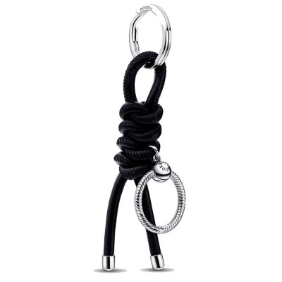 Porta Chiavi Pandora in tessuto nero 392260C01 [b38f6fc6]