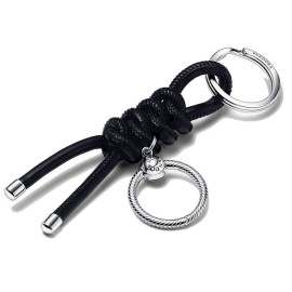 Porta Chiavi Pandora in tessuto nero 392260C01 [6aa92ccb]