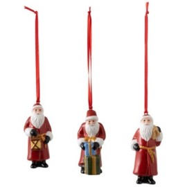 Ornamenti Villeroy & Boch Nostalgic Ornaments Ornamenti Babbo Natale 3pz Villeroy & Boch  14-8331-6687 [3d0f4b55]
