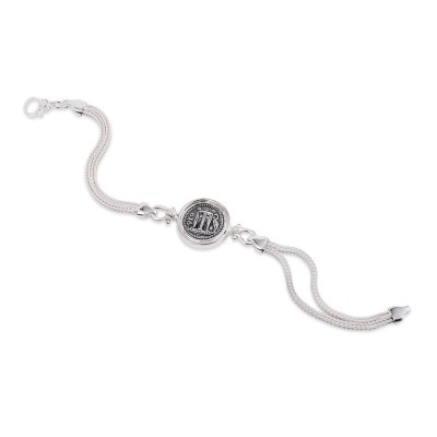 Bracciale doppio filo Gerardo Sacco con Moneta 50224 [d1a64481]
