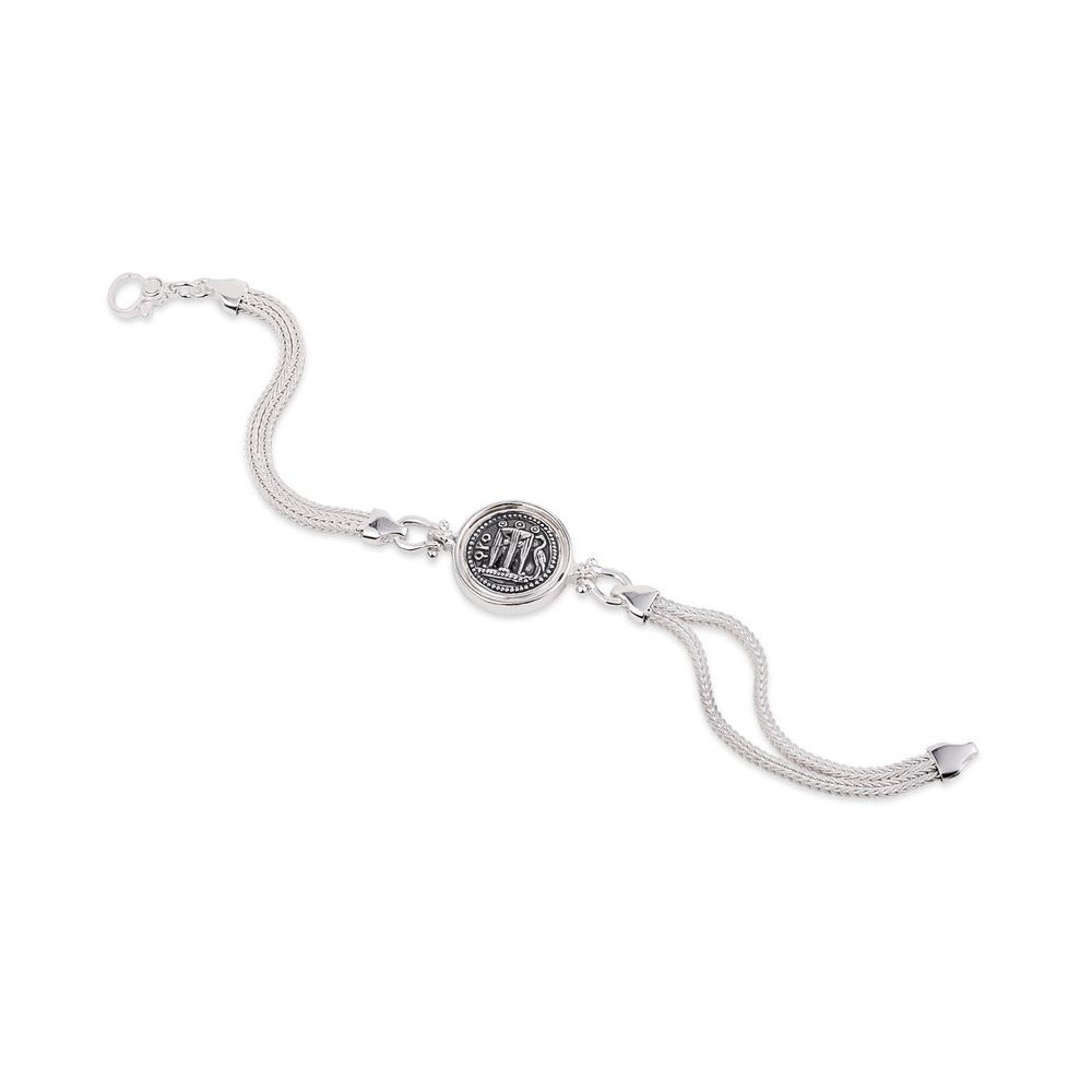 Bracciale doppio filo Gerardo Sacco con Moneta 50224 [d1a64481]