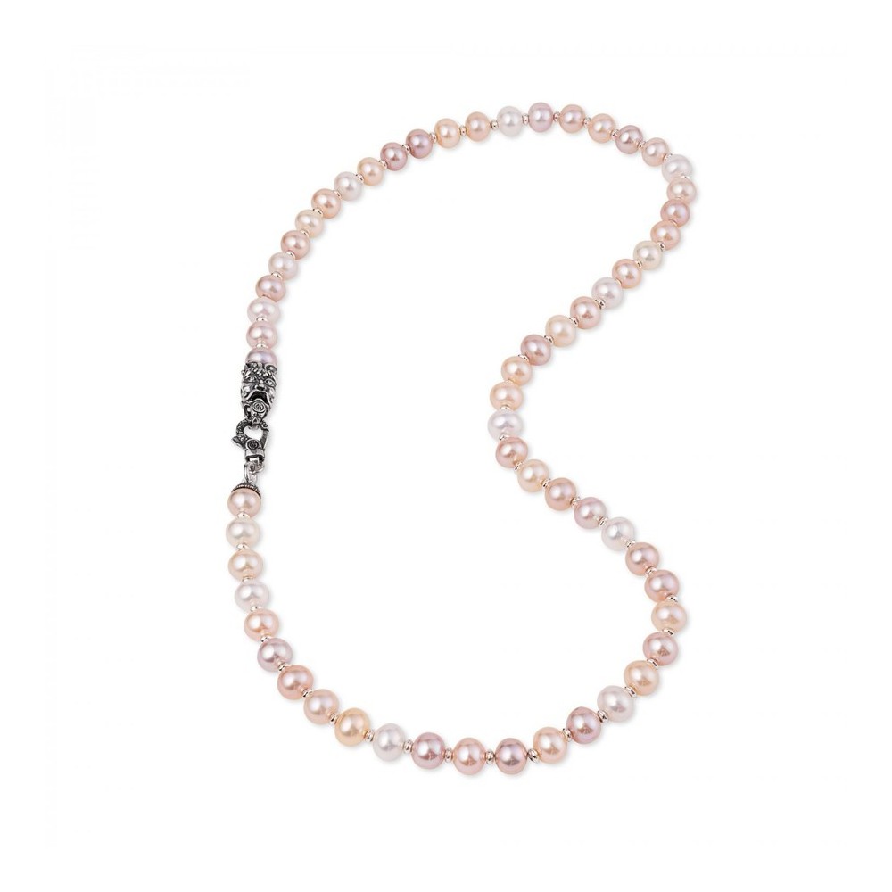 Collana Gerardo Sacco di perle multicolor con Maschera 28033P [6178f1a0]