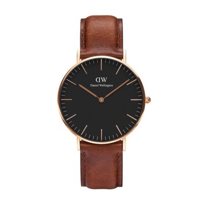 Orologio Classic St Mawes Black Rose Gold 36mm DW00100136 [337f4999]