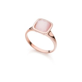 Anello Unoaerre in argento con cristallo rosa 6182 [7a4cfcf1]