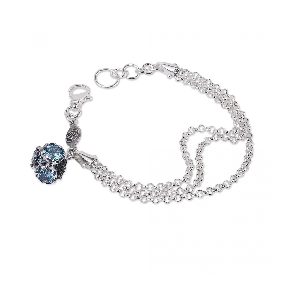 Bracciale Gerardo Sacco multifili con trottola e cubic zirconia 38518az [2568ca22]