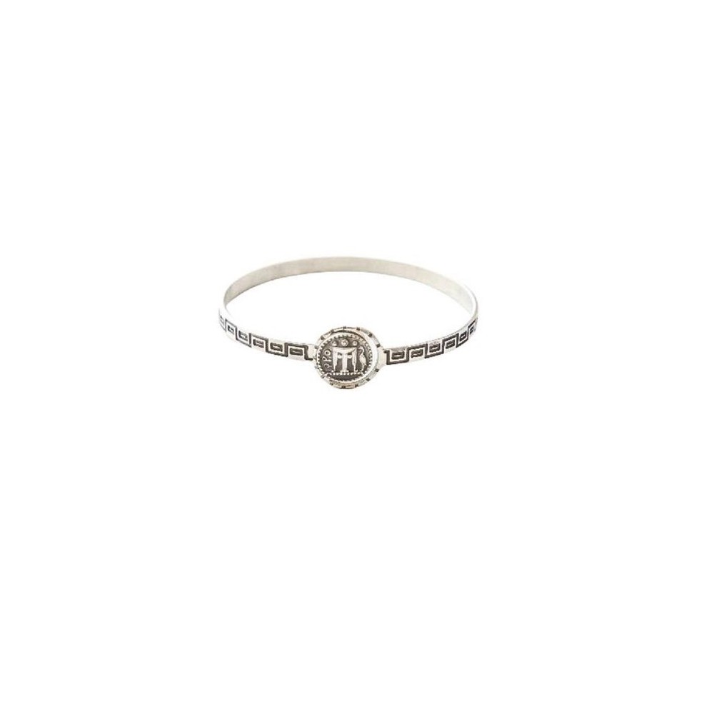 Bracciale Gerardo Sacco rigido statere e greca 32362 [195fd7b1]