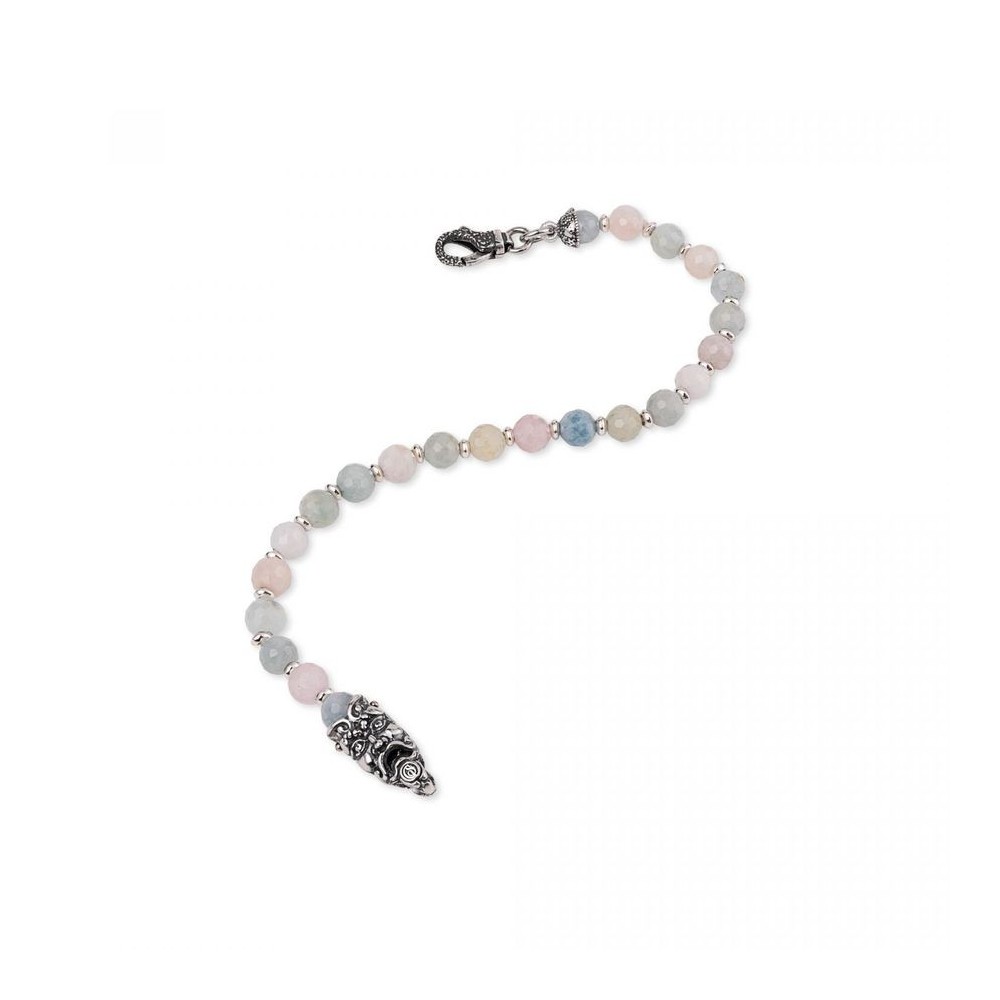Bracciale Gerardo Sacco con maschere e perle multicolor 28034P [b47c19ba]