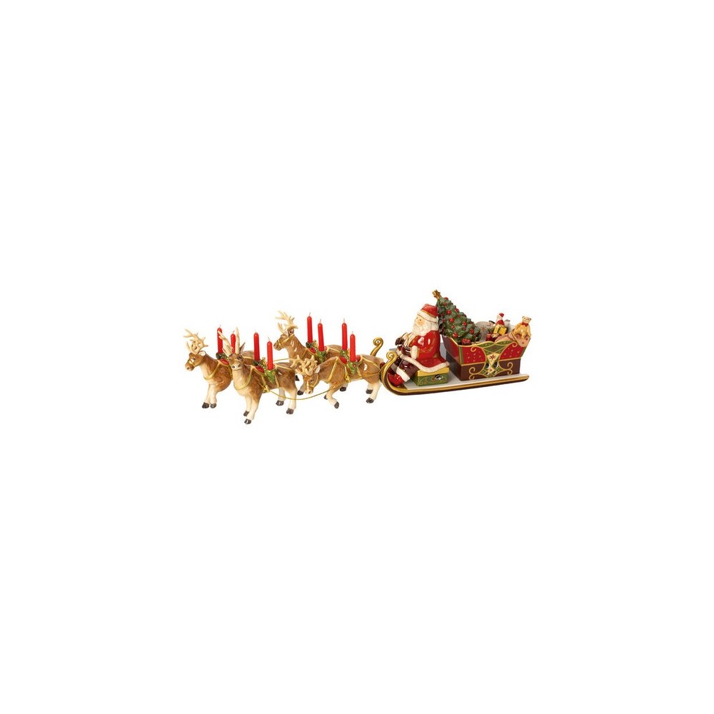 Slitta Santa Claus Villeroy & Boch con porta candele  14-8602-6500 [ab5200b4]