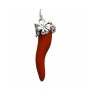 Charm Giovanni Raspini Corno rosso con quadrifoglio 10986 [38b6f986]