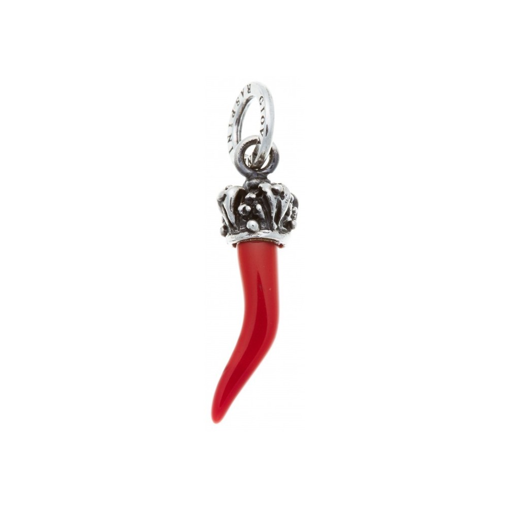 Charm Corno Rosso Corona 10166 [007782d1]