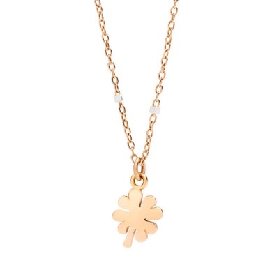 Collana Dodo con quadrifoglio oro rosa DCB9004-FOURX-0009R [31c484c3]