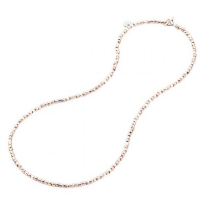 Collana Dodo Mini Granelli argento e oro rosa DCC0002-GRANX-G9AMX [310e4466]
