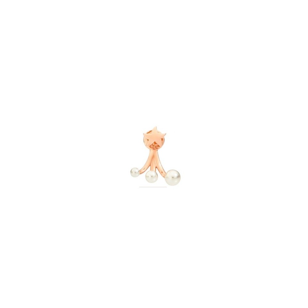 Orecchino Dodo sinistro stellina con perle DHC2010-LSTAR-WCP9R [c540982f]