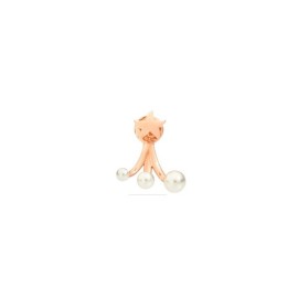 Orecchino Dodo sinistro stellina con perle DHC2010-LSTAR-WCP9R [c540982f]